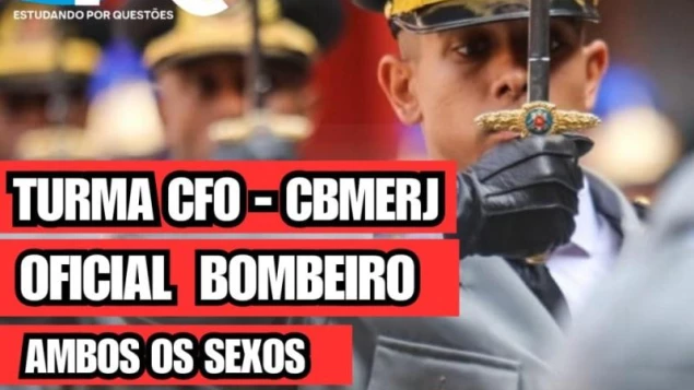 Imagem CFO BOMBEIRO  MILITAR 