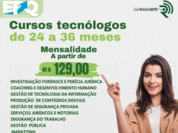 Imagem GRADUAÇÃO TECNOLÓGICA EM ATÉ 24 MESES