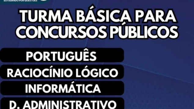 Imagem TURMA BÁSICA PARA CONCURSOS PÚBLICOS